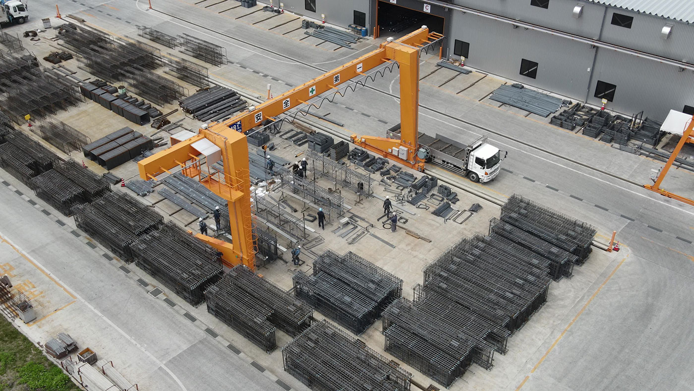 地組専用ヤード全景