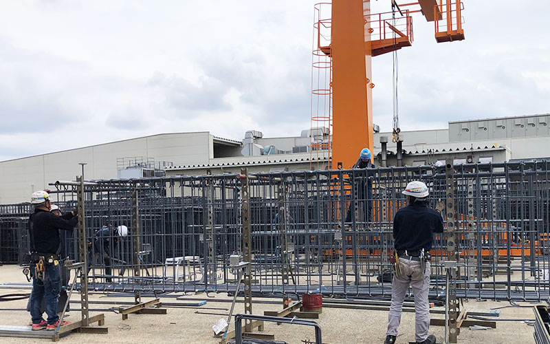 地組専用ヤード全景