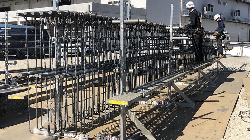 地組専用ヤード全景