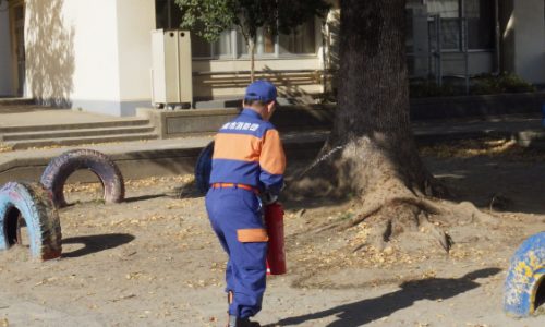 地域防災訓練に参加